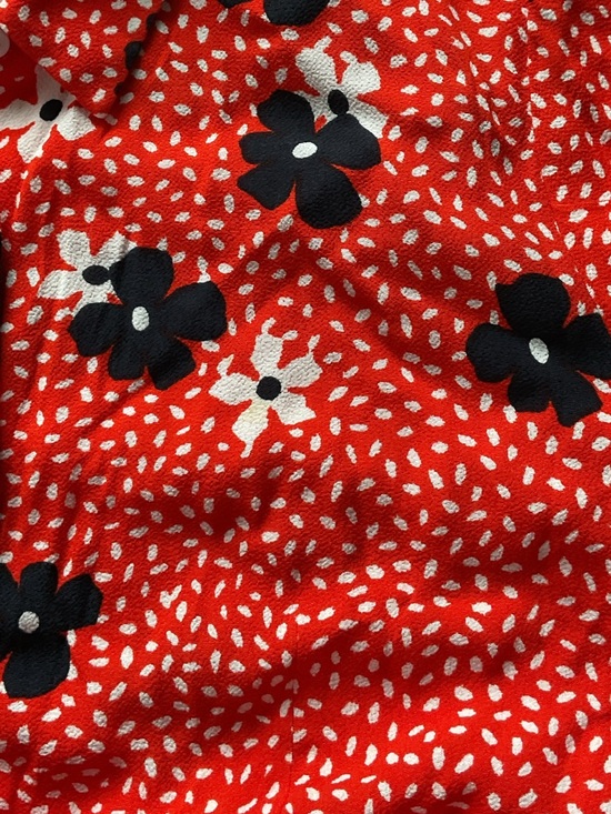 Whistles Confetti Floral Shirt Dress Red Orange Floral Long-Sleeve Midi Dress, 8 - Picture 8 of 14